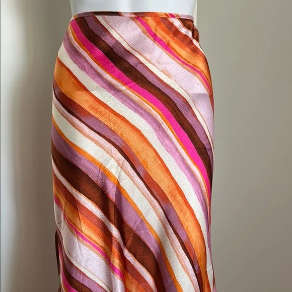Forever21, Women’s Size L Striped Multicolor Maxi Top and Skirt Set - Picture 4 of 14